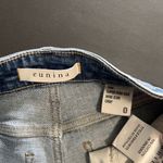 Eunina  Super High Rise Distressed Denim Mom Jeans Women’s Sz 0 Inseam 26” NWOT Photo 3