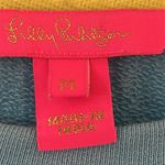 Lilly Pulitzer Alla Terry Sweatshirt Top Eyelet Embroidered Oversized Medium Photo 6