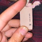 Gimmicks by BKE Gimmicks BKE Tawny Port Red Washed Lace Up Top Women's Size Medium Photo 6