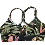 JoyLab  Tropical Leaf Braided Racerback Sports Bra Photo 2