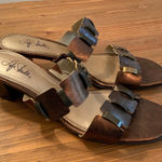 Life Stride  Bronze Block heel sandals size 9.5 Photo 0