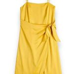 Nine West Side Tie Mini Dress Limassol Sunset Yellow XL Photo 0