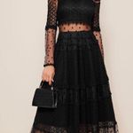 SheIn Midi Black Lace Dress Photo 0