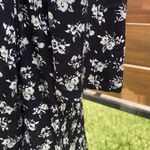 H&M Peasant Dress A-line Tent Long Dolman Sleeves w/ Key Hole Button Back 4 Photo 5