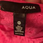 AQUA Hot Pink Short Sleeve Floral Lace Tiered Mini Dress Size XS Photo 10