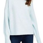 Pink Rose Juniors' Ribbed Sweater - Blue Mint Photo 0