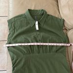 Anthropologie  Cap-Sleeve Collared Linen Ruched Mini Dress. Size XL. MSRP $148  Photo 11