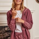 Summersalt NWT The Softest French Terry Windbreaker Jacket rosewood size small Photo 1