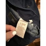 Ymi Women's Black Size 1 Dark Denim Jeans 3 button Mid Rise Photo 3