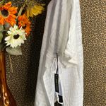 Doe & Rae ✅3/$30✅NWT  White Oversized Embroidered Cotton Swimsuit Cover-Up LARGE Photo 6