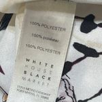 White House | Black Market Satin Floral Off The Shoulder Blouse Size Small Photo 4