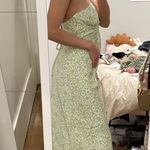 Cotton Candy LA Green floral maxi dress Photo 1