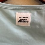 frankie's bikinis Zippy Baby Tee Crop Top in Baby Blue size medium Photo 2