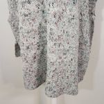 cupio  Gray Chunky Knit Poncho Sweater Size Small/Medium NWT Gray Hoodie Sweater Photo 3