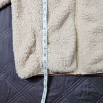 SheIn Women's Cream Sherpa Teddy Jacket Coat Size Medium Casual Cozy Photo 6