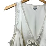 A New Day A‎ New Day Top Women’s Size XL Cream Camisole Lace Trim Bow Detail Y2K Coquette Photo 3