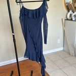 House Of CB 'Kiki' French Navy Ruffle Mini Dress NWOT size XS Taller Photo 7