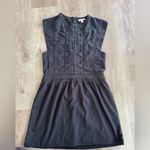 Amuse Society  After Hours Mini Dress Lace Sleeveless Black Medium Eyelet Photo 1