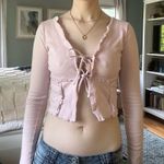 Urban Outfitters  tie front long sleeve top Photo 1
