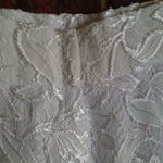 White Lace Wide Leg Dress Pants Size 6 Photo 5
