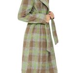 Boise Katja Plaid Wool Coat size small Green Photo 2