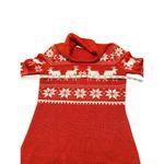 Tipsy Elves Cowl Neck Christmas Sweater Dress Fair Isle Reindeer Snowflakes XS Photo 5