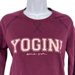 Spiritual Gangster Yogini Burgundy Cotton Crewneck Sweatshirt USA Made Size XS Photo 1