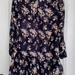 ZARA Floral Print Ruffle Flowy Mini Tie Dress Photo 5