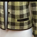 Source Unknown  Green and Black Plaid Blazer Photo 3