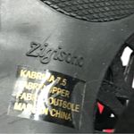 Zigi Soho Black Suede Laser Cut Cutout High Heel Women Sandals size 7.5 Photo 3