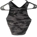 Athleta  Size XS Crop Top Women's A-C Gray Conscious In Powervita Camouflage Photo 0