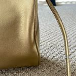 Etienne Aigner Leather Crossbody in Metallic Gold Photo 5