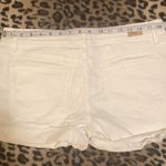 Shorts Women’s Size 28 Paige Cuffed Hem Shorts White Jean Shorts Photo 11