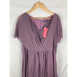 SheIn NWT Curve Purple Lace Detail Maxi Bridesmaid Dress Size 4XL Photo 1
