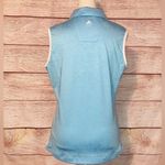 Adidas  Clima Cool Light Blue and White Sleeveless Top Size M Photo 3