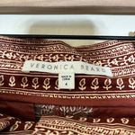 Veronica Beard Clerence Belted High-Rise Pants Rust Multi Size 4 Photo 6