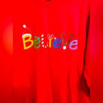Gildan  Vibrant Red Heavy Blend Christmas Believe Sweatshirt, Size 3XL Photo 1