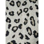 Womens Modern Canvas Open Front Cozy Leopard Animal Print Cardigan Sweater Sz L Size L Photo 5