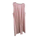 Madewell ‎ Red and Cream Striped Tank V-neck Dress Size L Photo 5