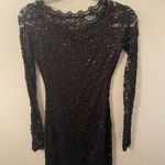Dillard's Black Sparkly Mini Dress Photo 1
