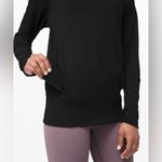 Lululemon ‎ Black High Lines Pullover Sweatshirt With Pockets EUC Size 8 Photo 2