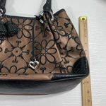 Brighton  Valencia Purse Shoulder Bag Satchel Metallic Bronze Black‎ Photo 11