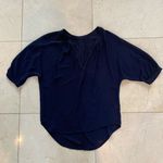 H&M  NWOT Navy Blue Longsleeve Top Sz Small Photo 0