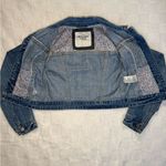 Abercrombie & Fitch Vintage Y2K Distressed Light Blue Denim Jacket Photo 2