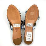 Schutz NWT  Women's Blue Ilaria Denim Patch Slide Sandal Women's 7.5 US Photo 7