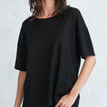 Jenni Kayne  Black Cashmere Tee Oversized Top‎ Size XS Photo 0
