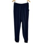 Splendid Pull-on Knit Jogger in Navy Blue High Rise Drawstring Waist, Small Photo 7