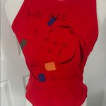 😍😍😍 Yellow The Label Red Graphic Women's Tank Top Size M Photo 1