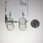 Silver Tone Dangling Chandelier Boho Pierced Earrings Photo 3