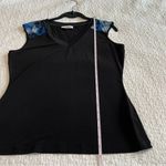 Calvin Klein ✨ Women’s Black Blue Mesh Top Medium Photo 6